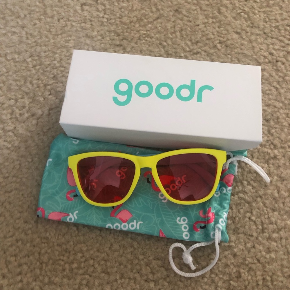Goodr Pineapple Painkillers Sunglasses, new with original packaging